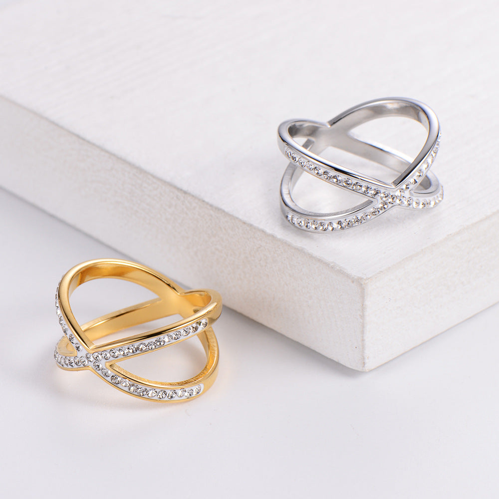 Hollow-out Rhinestone Ring - Kaldas Online Shopping