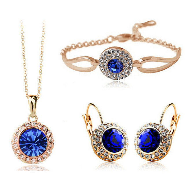 Colored Stone Jewelry Set - Kaldas Online Shopping