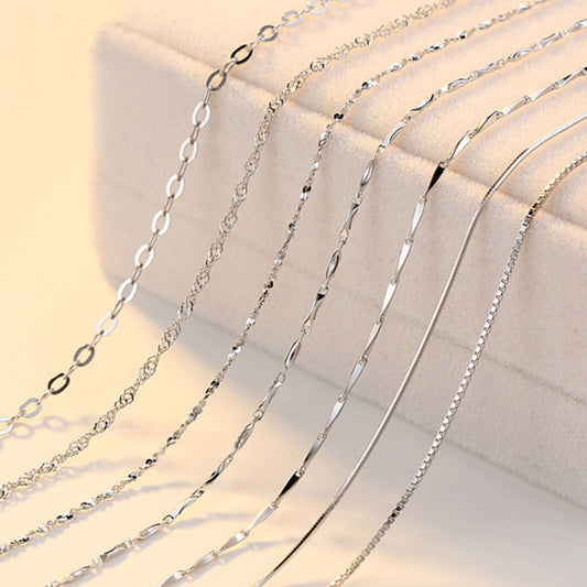 S925 Sterling Silver Multi-style Necklace