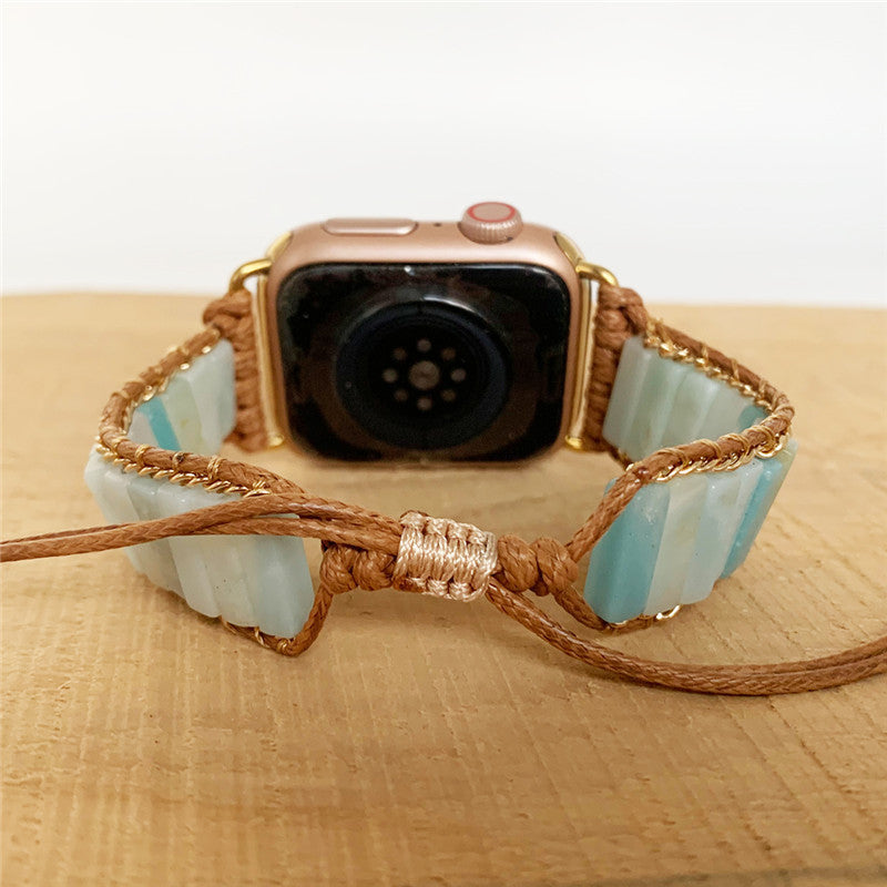 Natural Stone Hand Woven Watch Band - Kaldas Online Shopping