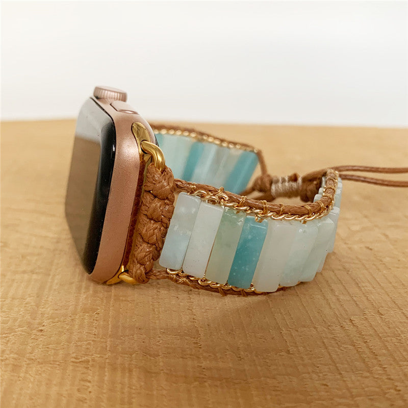 Natural Stone Hand Woven Watch Band - Kaldas Online Shopping