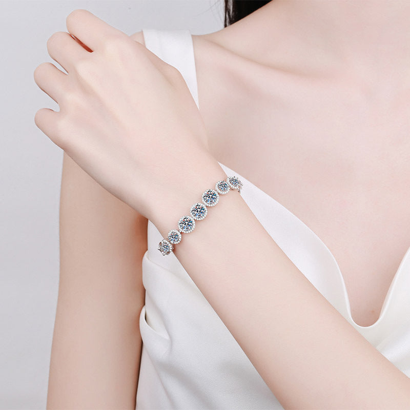 Silver Sparkling Bracelet - Kaldas Online Shopping