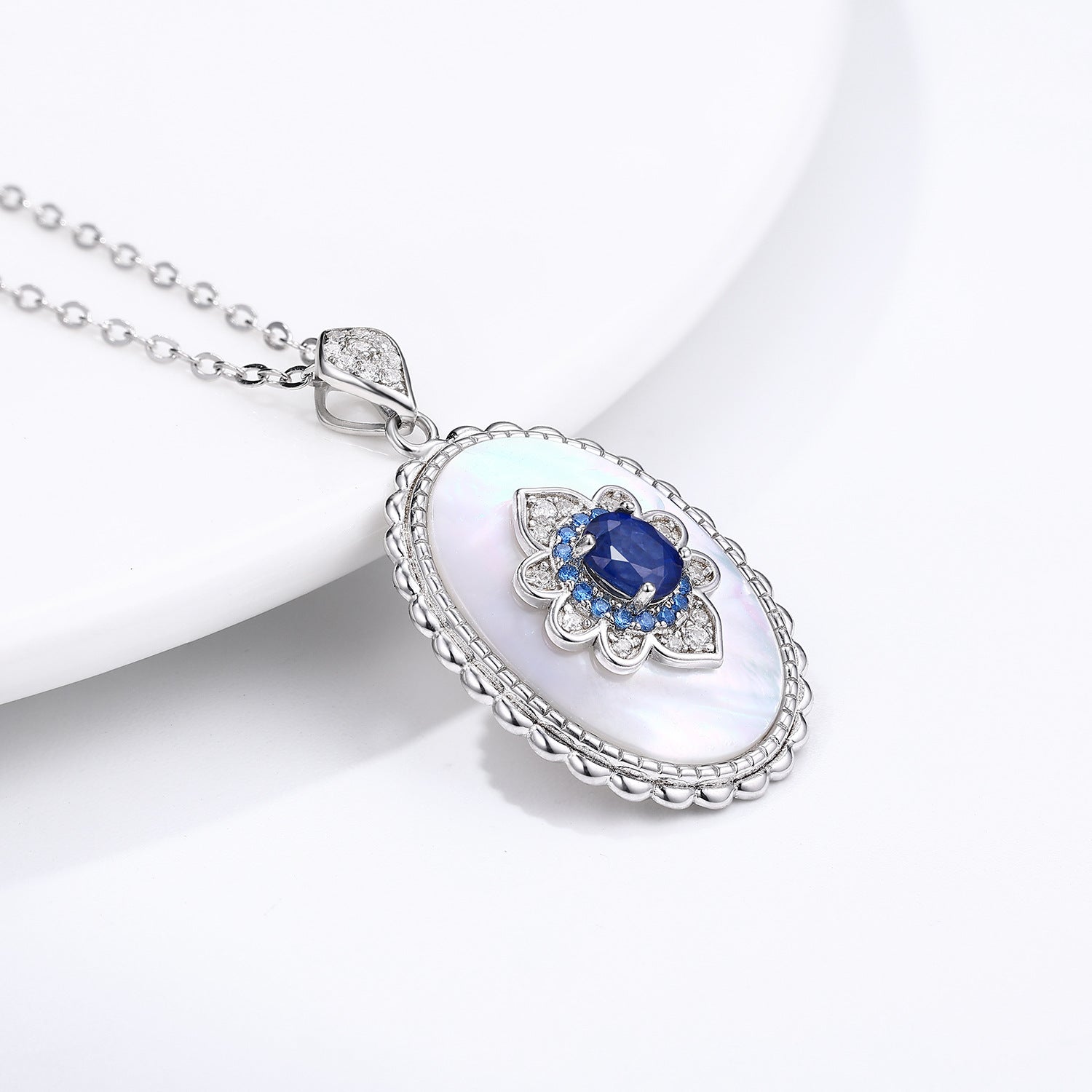 Silver Pendants Chain Necklace - Kaldas Online Shopping