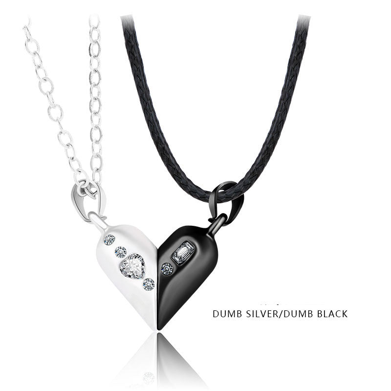 Magnet Heart shape Rotating Necklace - Kaldas Online Shopping