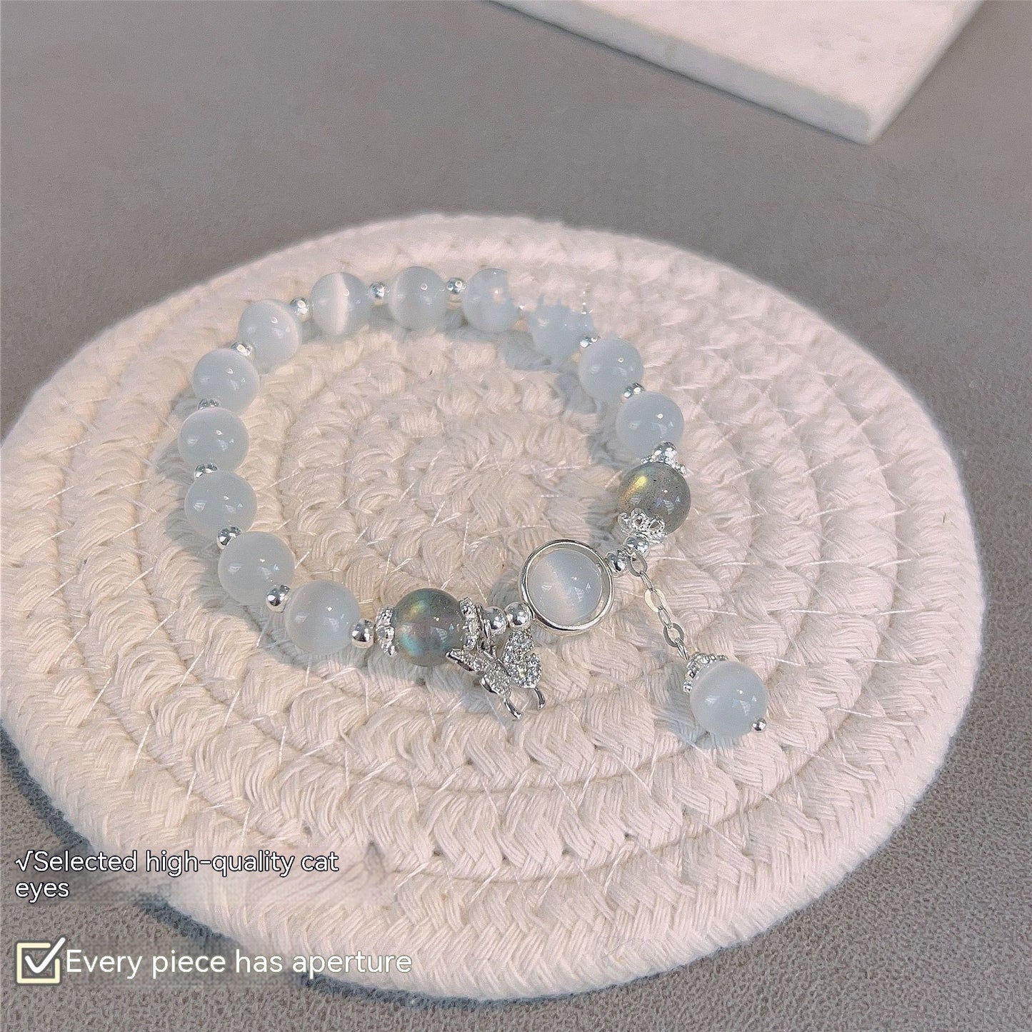 Gray Moonlight Butterfly Bracelet - Kaldas Online Shopping