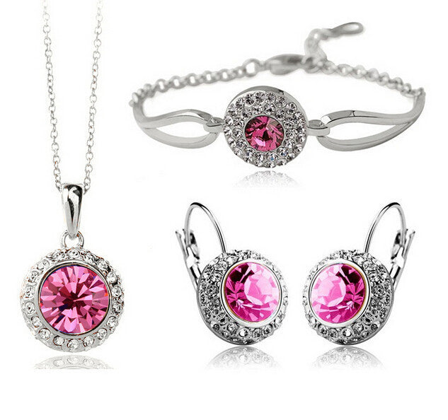 Colored Stone Jewelry Set - Kaldas Online Shopping