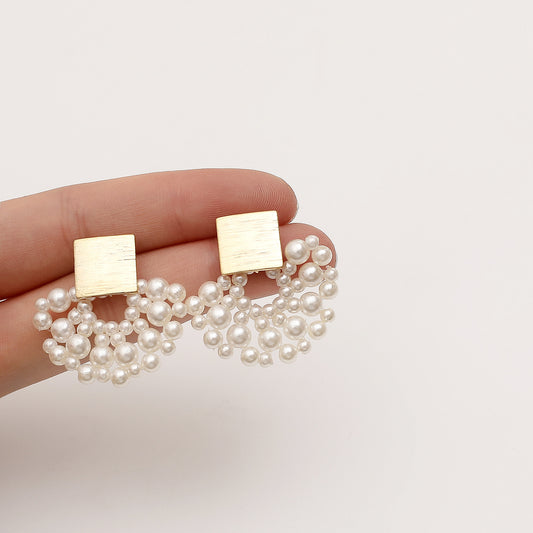 Handmade Pearl Earrings - Kaldas Online Shopping