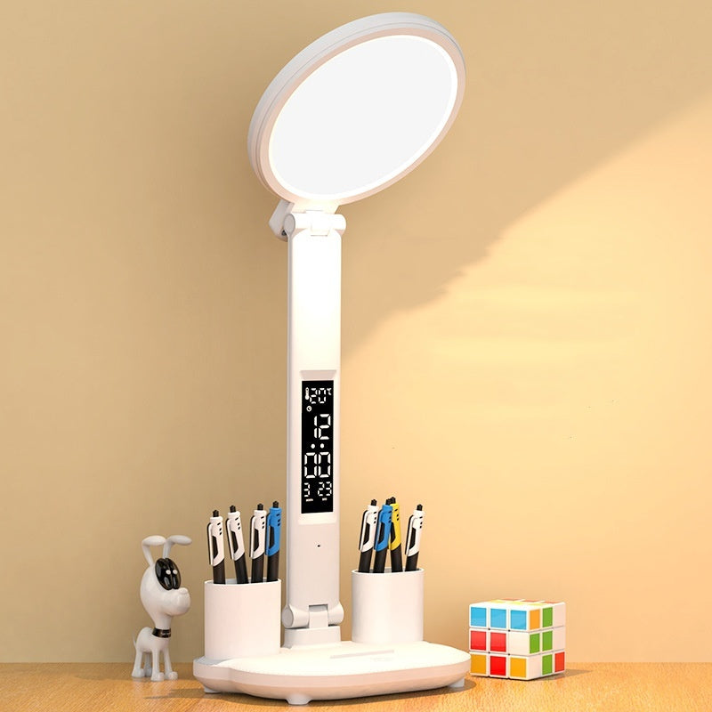 Foldable LED Desk Lamp with Dimmable LED Fan Light - Kaldas Online Shopping
