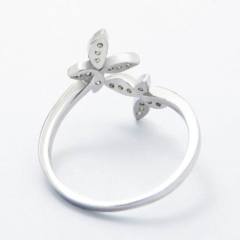 Sterling Silver Adjustable Butterfly Ring - Kaldas Online Shopping