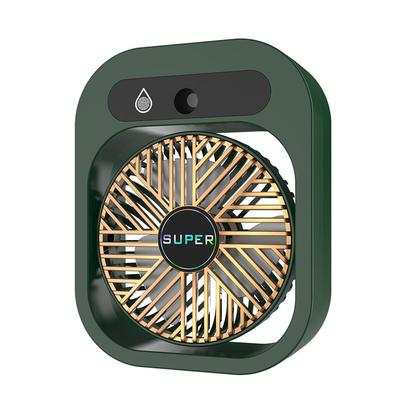 USB Rechargeable Desk Misting Fan with Humidifier and 3 Wind Speeds - Kaldas Online Shopping