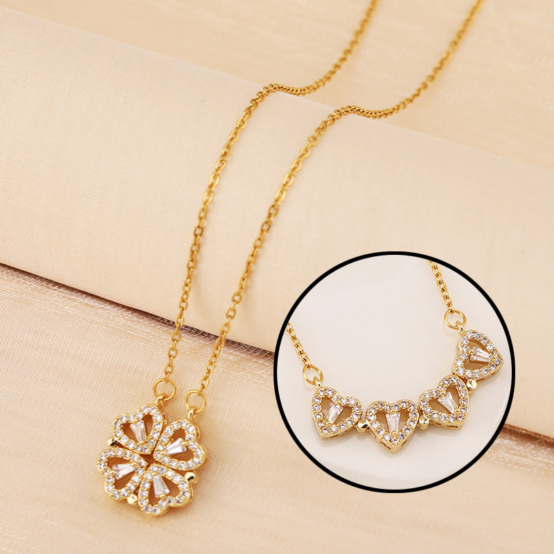Four-leaf Clover Necklace - Kaldas Online Shopping