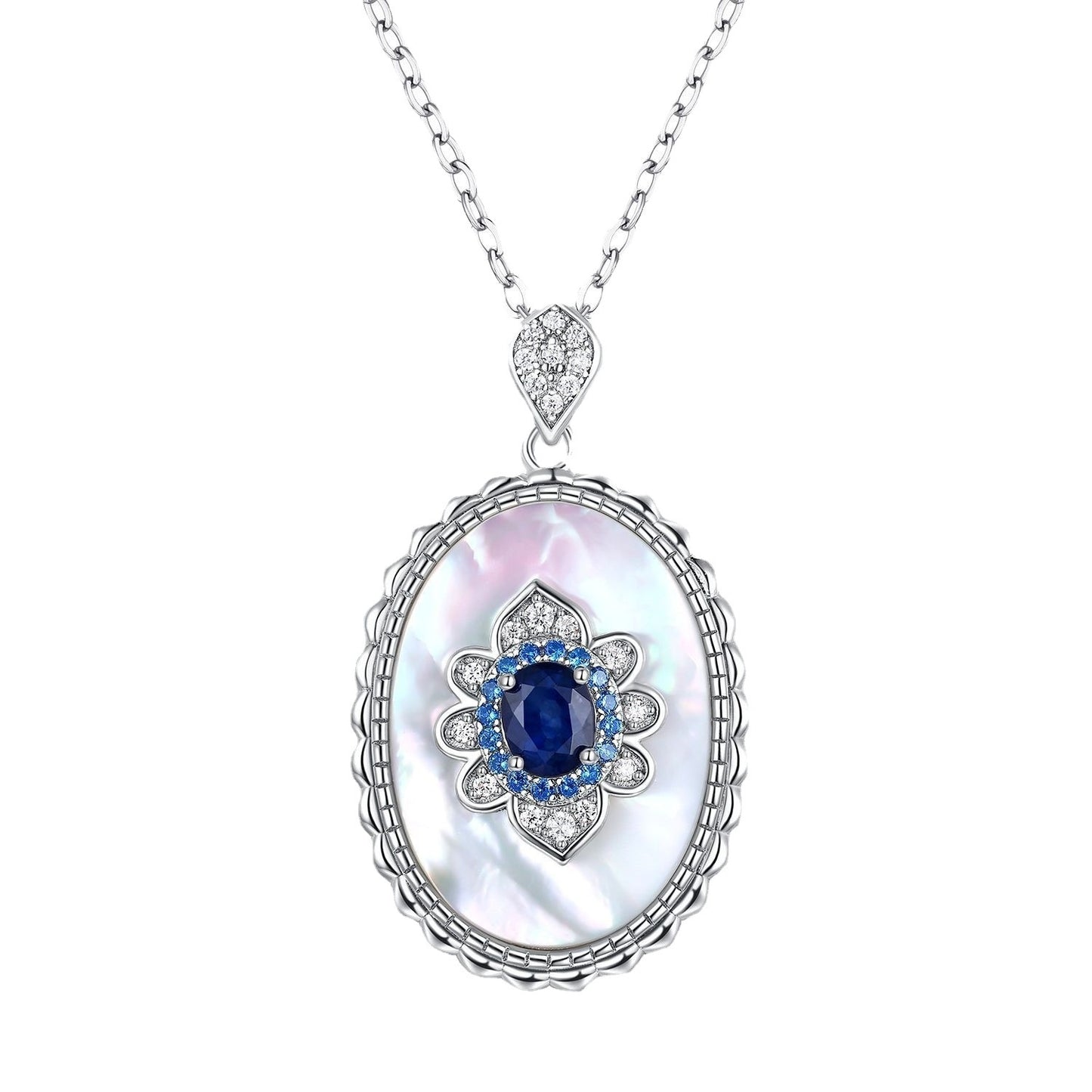 Silver Pendants Chain Necklace - Kaldas Online Shopping