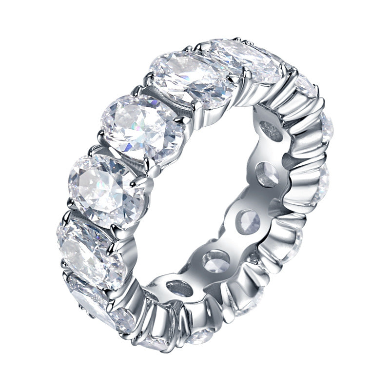 Sterling Silver Zircon Ring