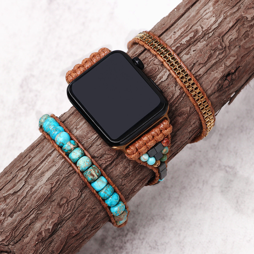 Blue Turquoise Vintage Watch Band - Kaldas Online Shopping