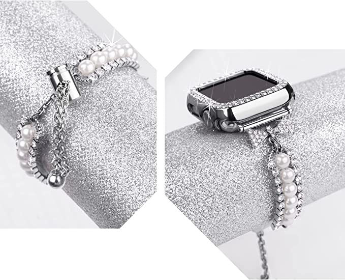 Smart Watch Pearl Bracelet Watch Band - Kaldas Online Shopping