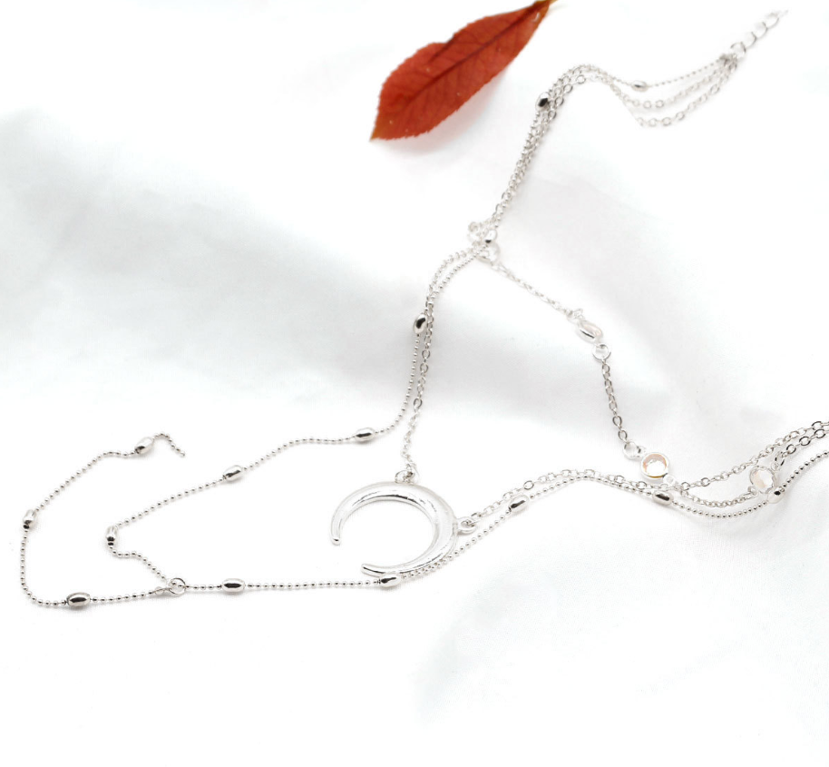 Multilayer Crescent Necklace - Kaldas Online Shopping