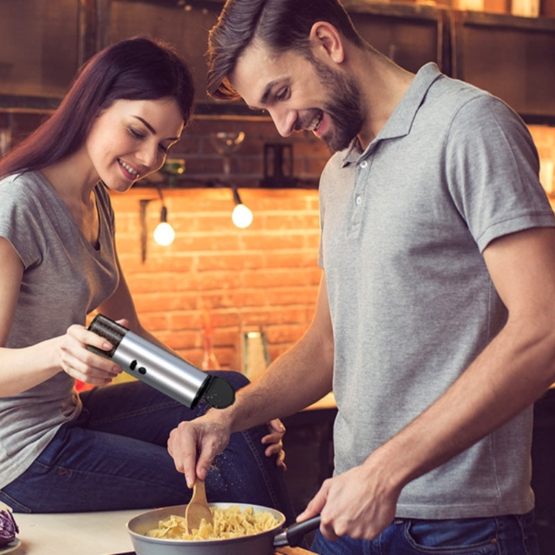 Rechargeable Electric Salt and Pepper Grinder Set