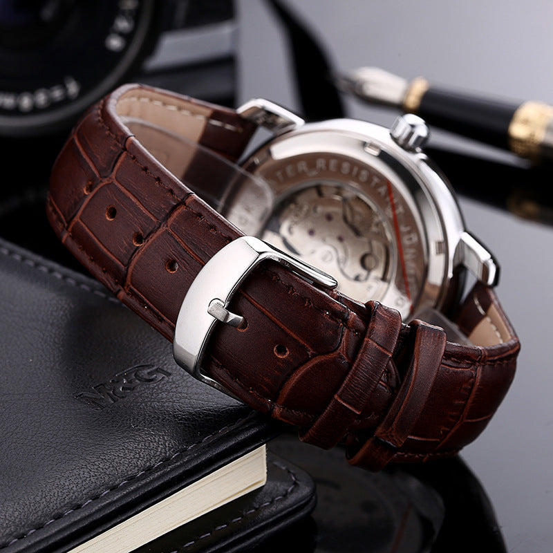 JUNMING Roman Characters Automatic Men's Watch - Kaldas Online Shopping