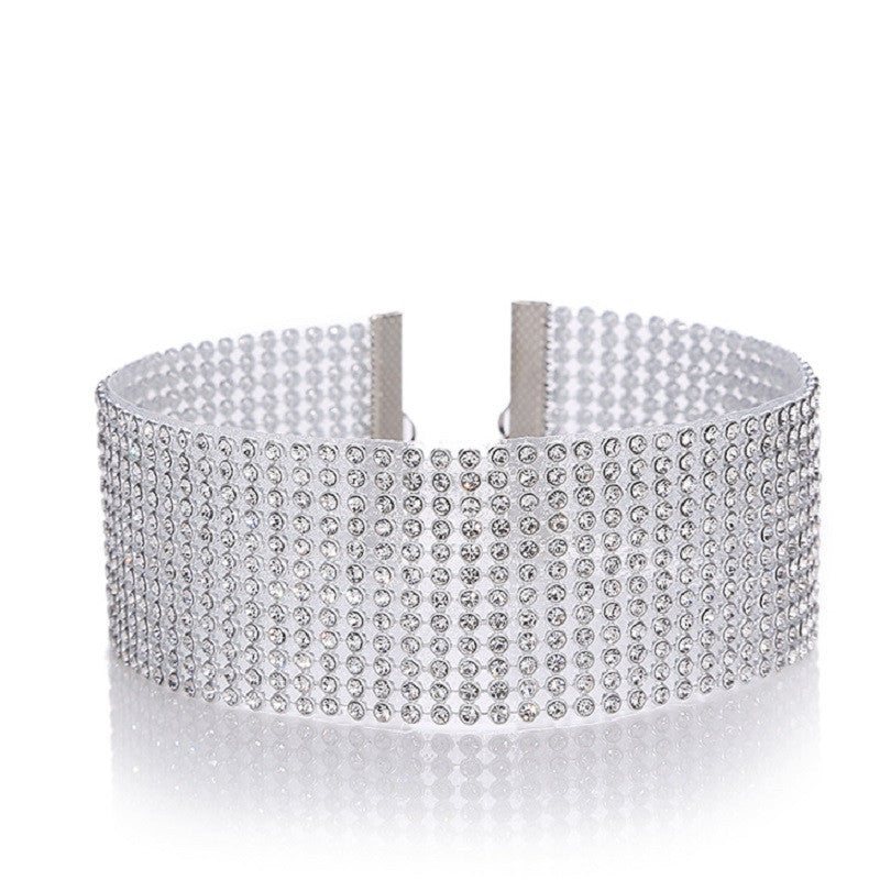 Full Crystal Rhinestone Necklace - Kaldas Online Shopping