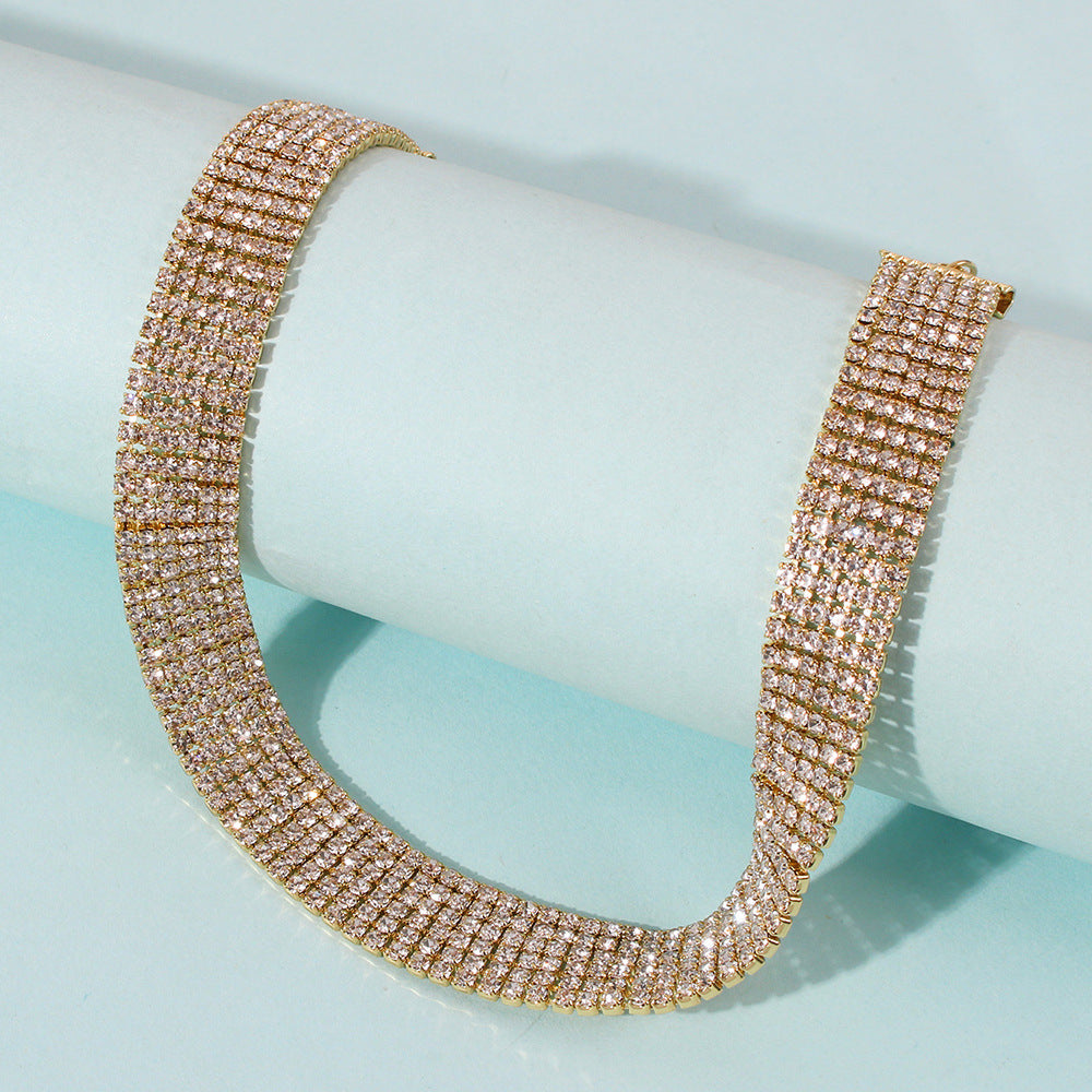 Trendy Girl Rhinestone Necklace - Kaldas Online Shopping