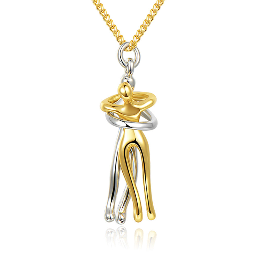 Couple Hug Necklace - Kaldas Online Shopping