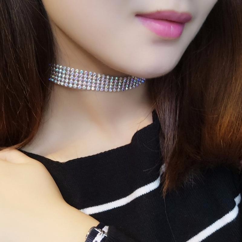 Full Crystal Rhinestone Necklace - Kaldas Online Shopping