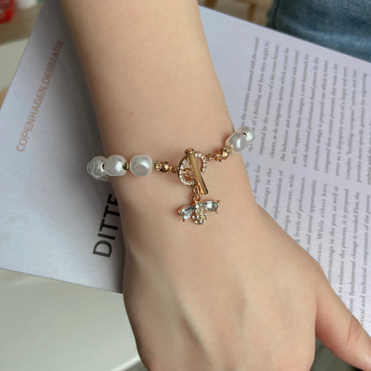 Natural Stone Pearl Bracelet - Kaldas Online Shopping