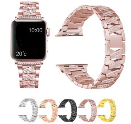 Fashion Atmosphere Metal Diamond Watch Band - Kaldas Online Shopping