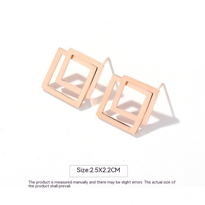 Feminine Titanium Earrings