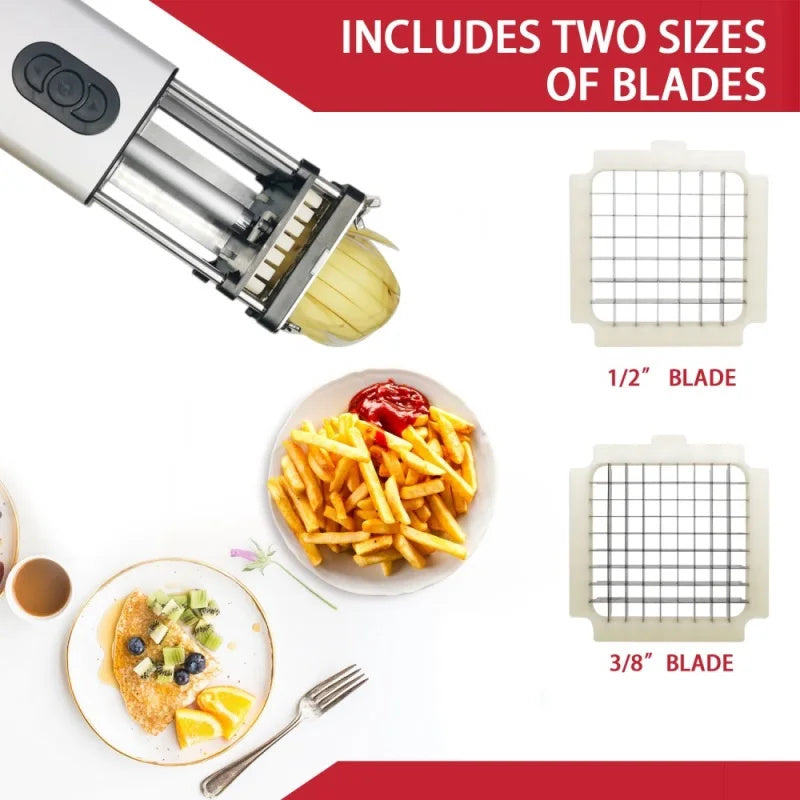Electric Stainless Steel French Fry Cutter - Kaldas Online Shopping