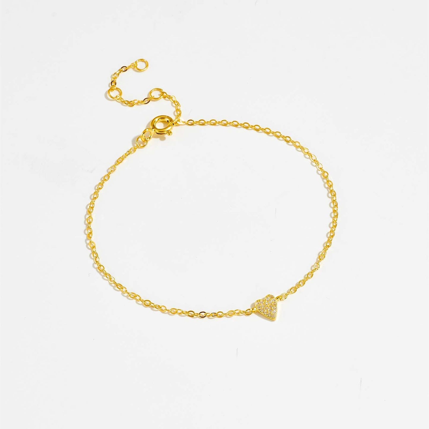 S925 Sterling Silver Heart-shaped Bracelet - Kaldas Online Shopping