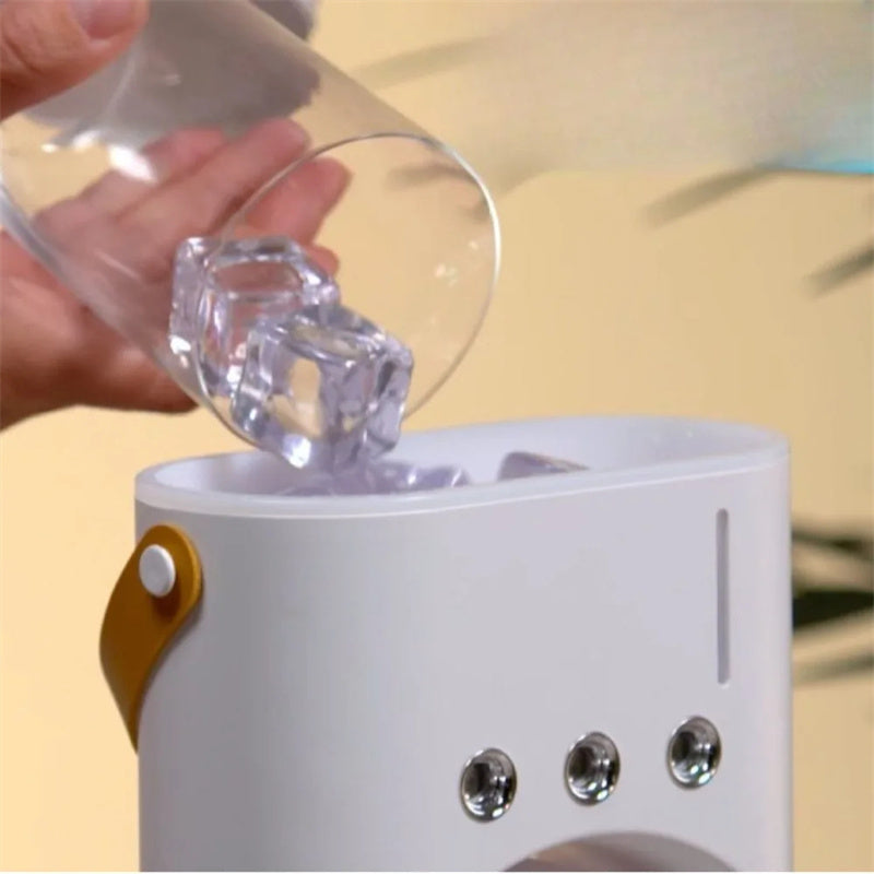 Double-Ended Portable Spray Fan & Humidifier: Compact Air Cooler & Conditioner