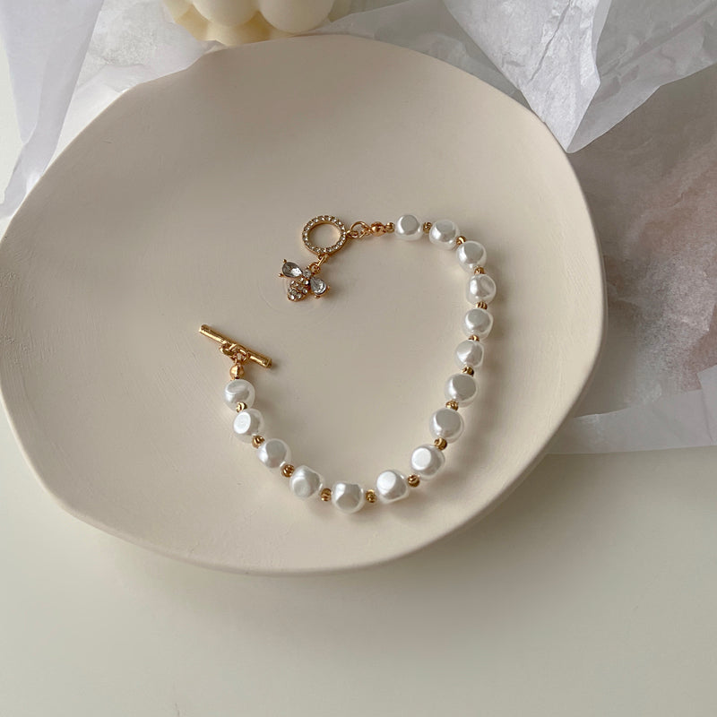 Natural Stone Pearl Bracelet - Kaldas Online Shopping