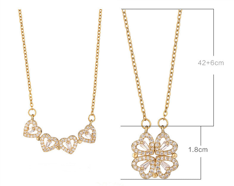Four-leaf Clover Necklace - Kaldas Online Shopping