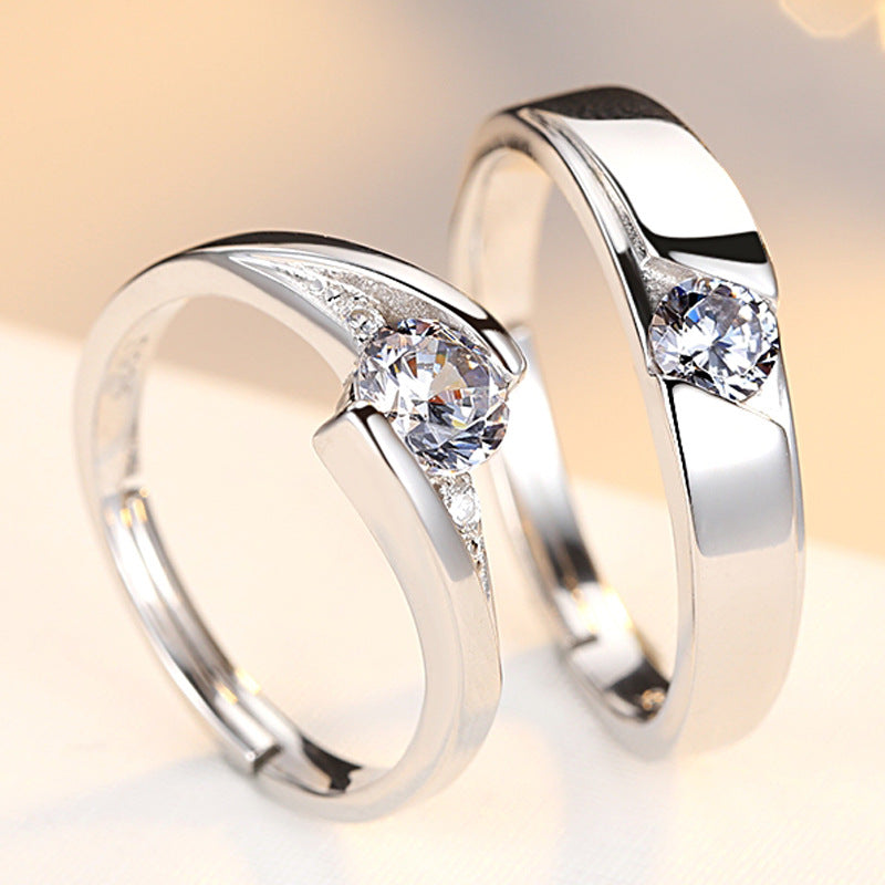 Silver Couple Rings - Kaldas Online Shopping