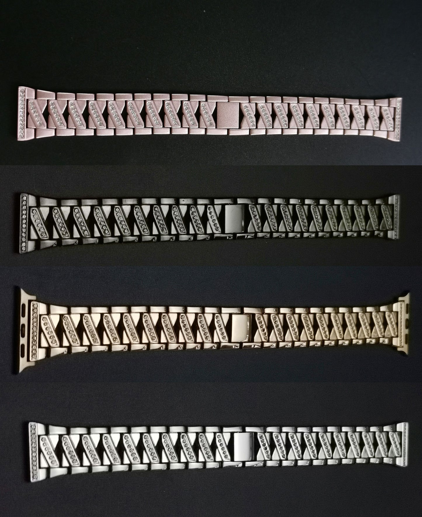 Fashion Atmosphere Metal Diamond Watch Band - Kaldas Online Shopping