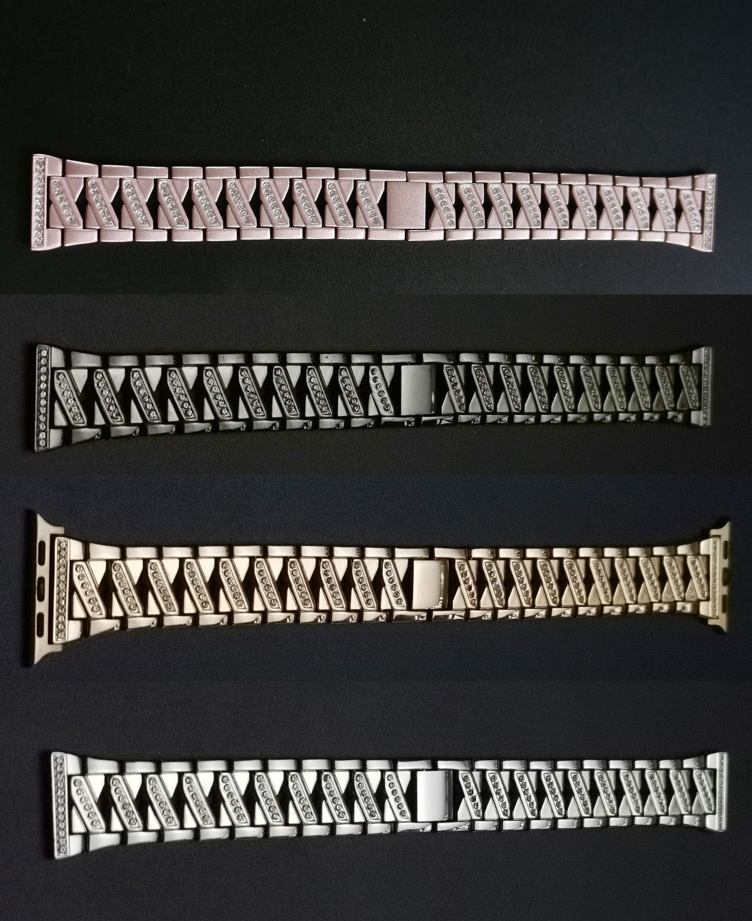 Fashion Atmosphere Metal Diamond Watch Band - Kaldas Online Shopping