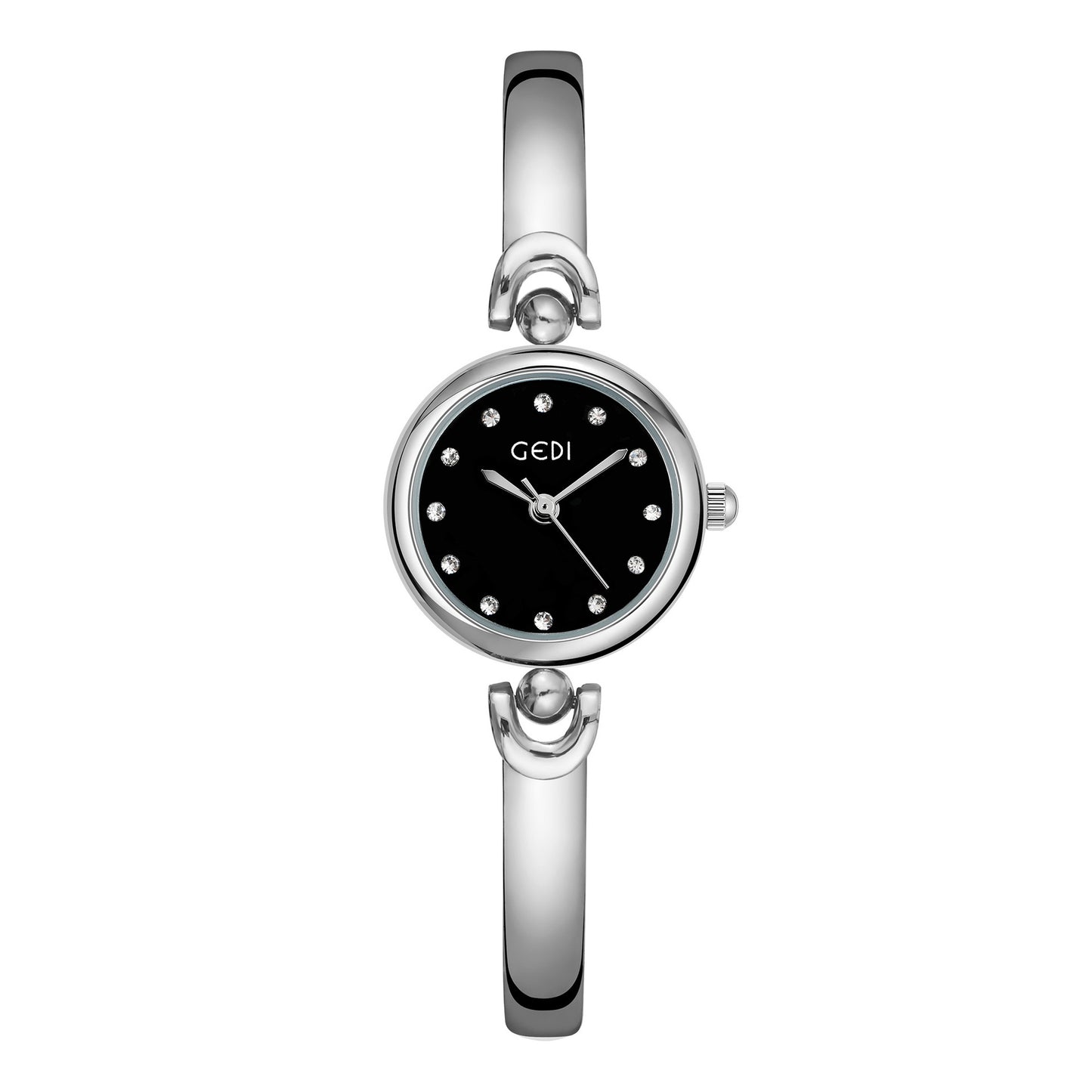 Exquisite Round Dial Bangle Quartz Watch - Kaldas Online Shopping
