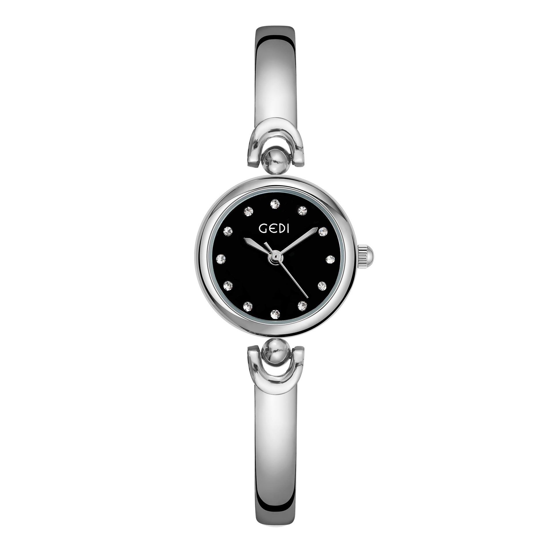 Exquisite Round Dial Bangle Quartz Watch - Kaldas Online Shopping
