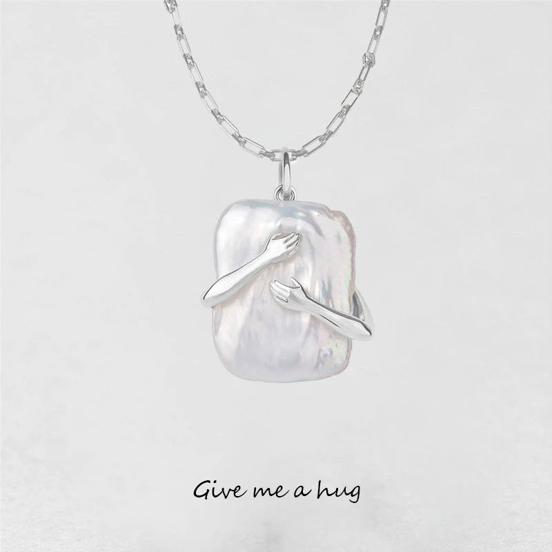 Square Baroque hug Necklace - Kaldas Online Shopping