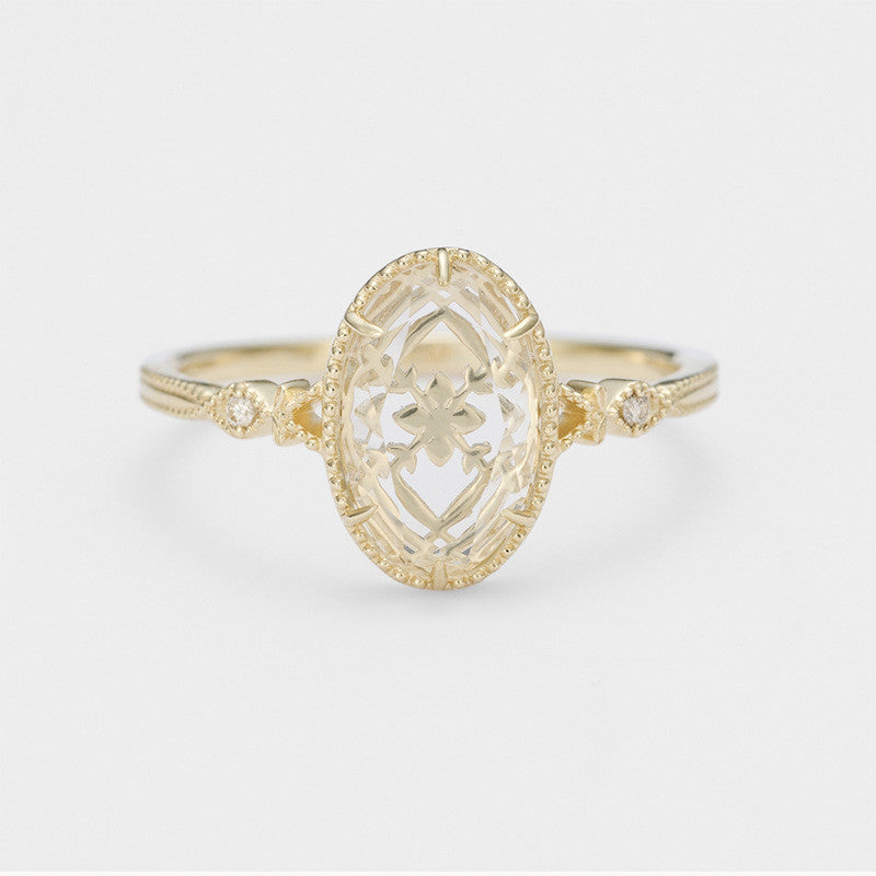 Silver Flower shape Ring - Kaldas Online Shopping
