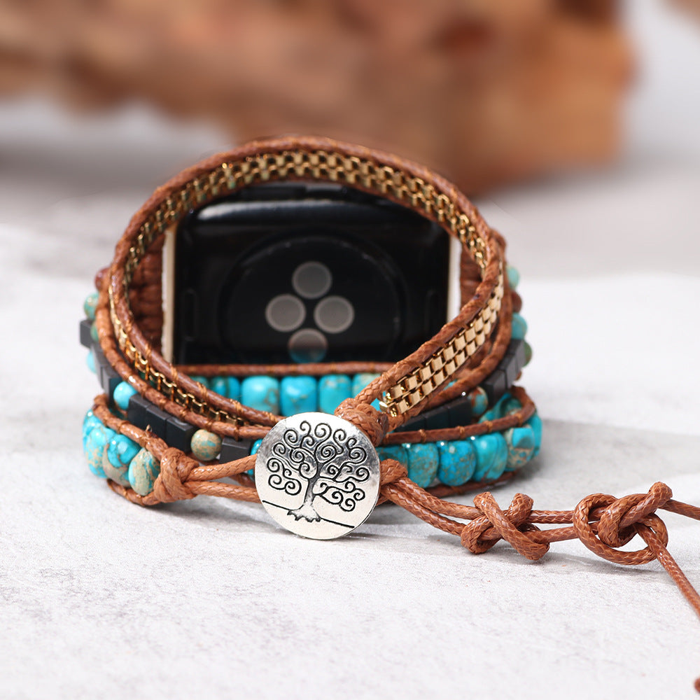 Blue Turquoise Vintage Watch Band - Kaldas Online Shopping