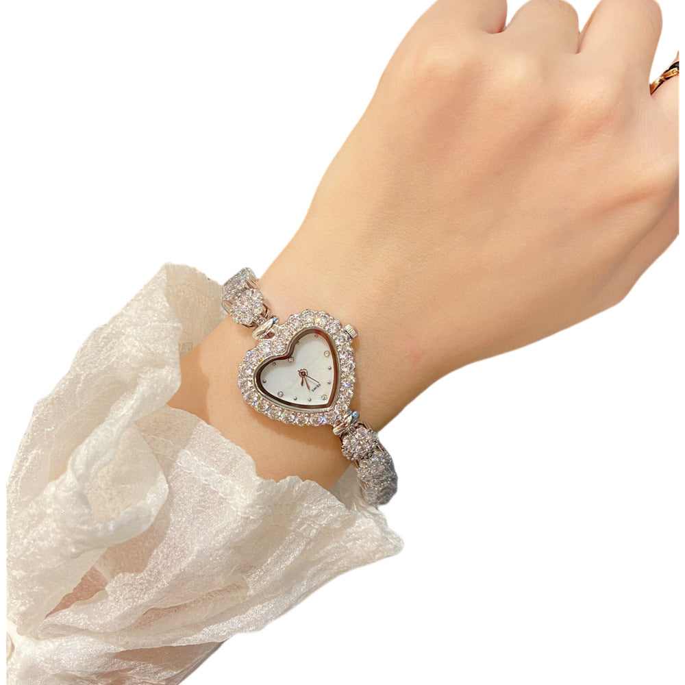 Women's Casual Diamond Fishbone Watch