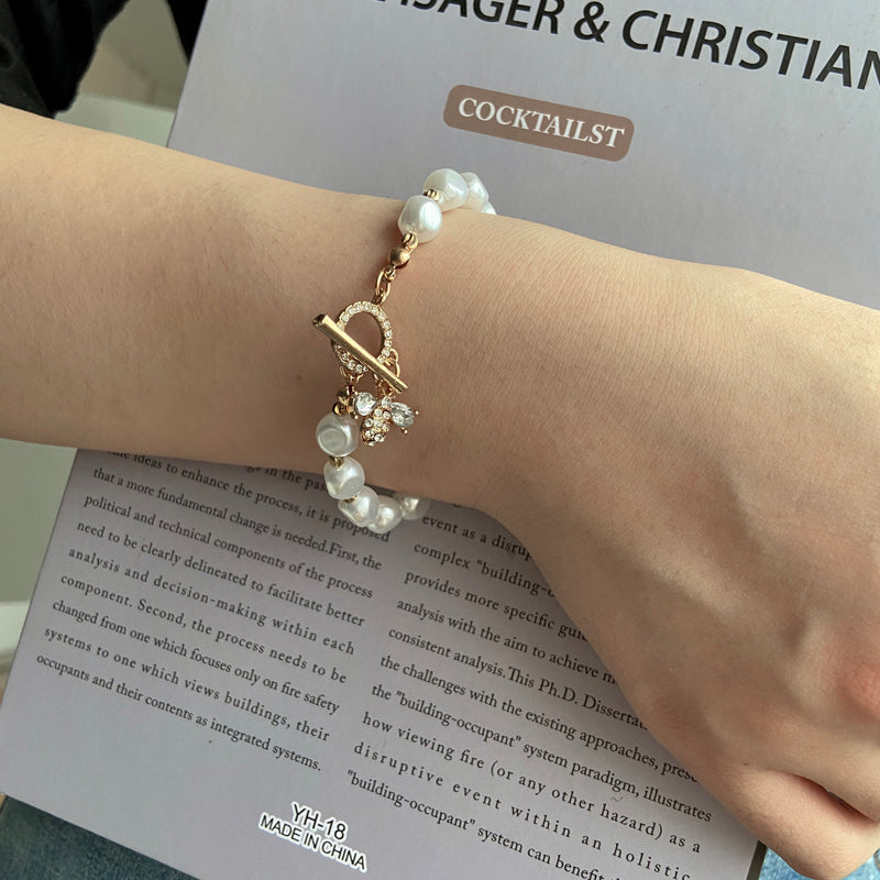 Natural Stone Pearl Bracelet - Kaldas Online Shopping