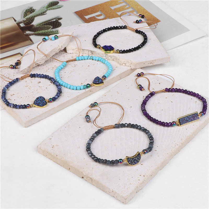Natural Stone Wheel Beads Bracelet For Women - Kaldas Online Shopping