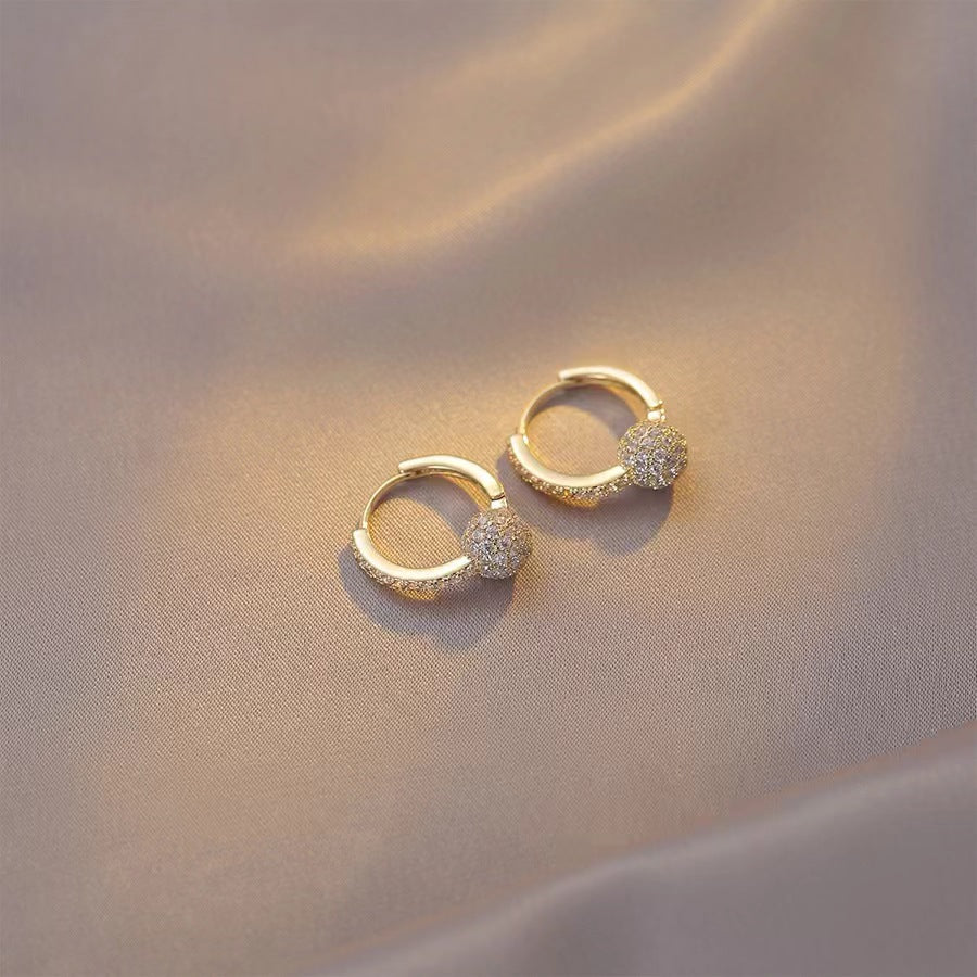 Copper Round Shape Earrings - Kaldas Online Shopping