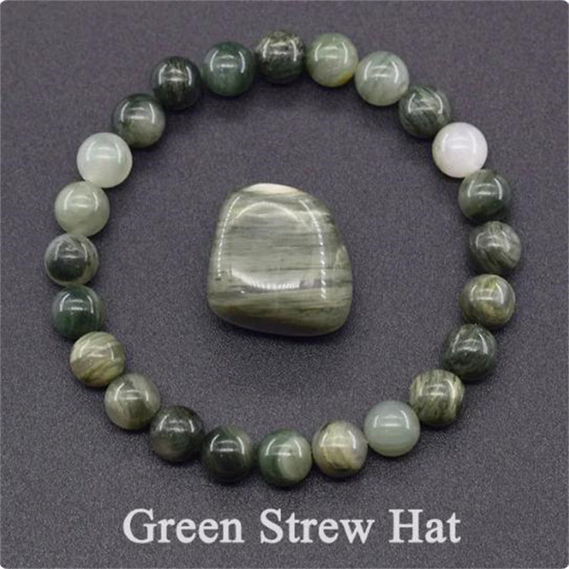 Natural Stone Elastic Beaded Bracelet