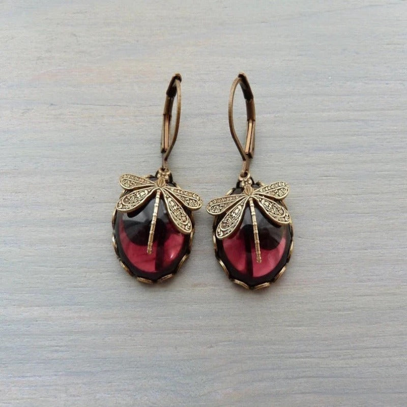 Moonstone Drop Earrings - Kaldas Online Shopping
