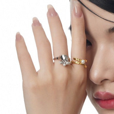 Sterling Silver Grape Cluster Ring - Kaldas Online Shopping