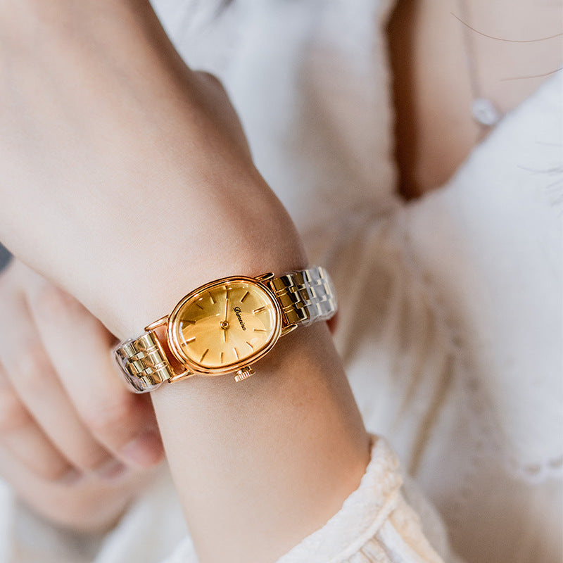 Oval Steel Watch Women